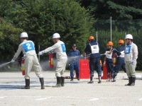 山科自衛消防隊訓練大会への参加（佐々木化学薬品）