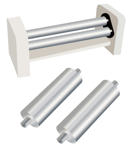 用途例 H-300用途提案(ロール金属上の樹脂残り)